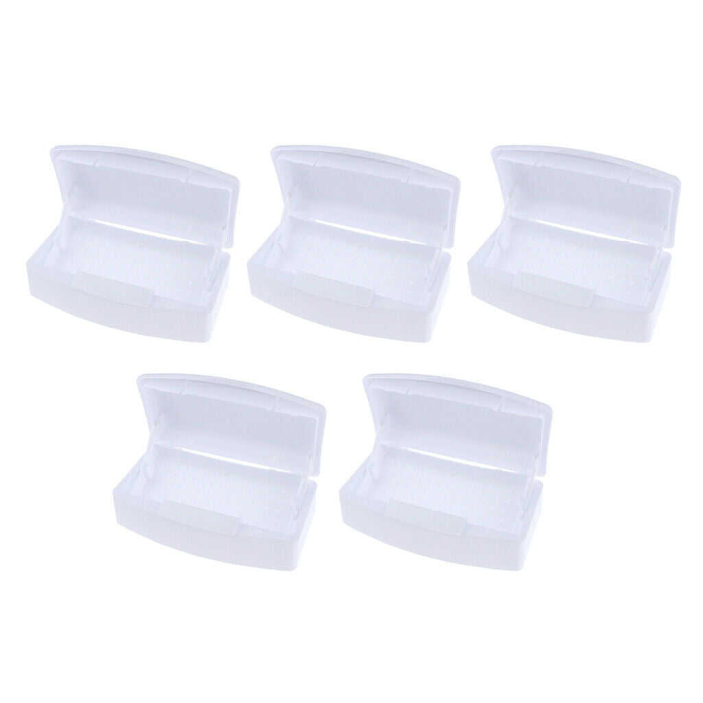 5x Plastic Sterilizing Tray Disinfectant Jar for Salon Barber Styling Nail Toolc