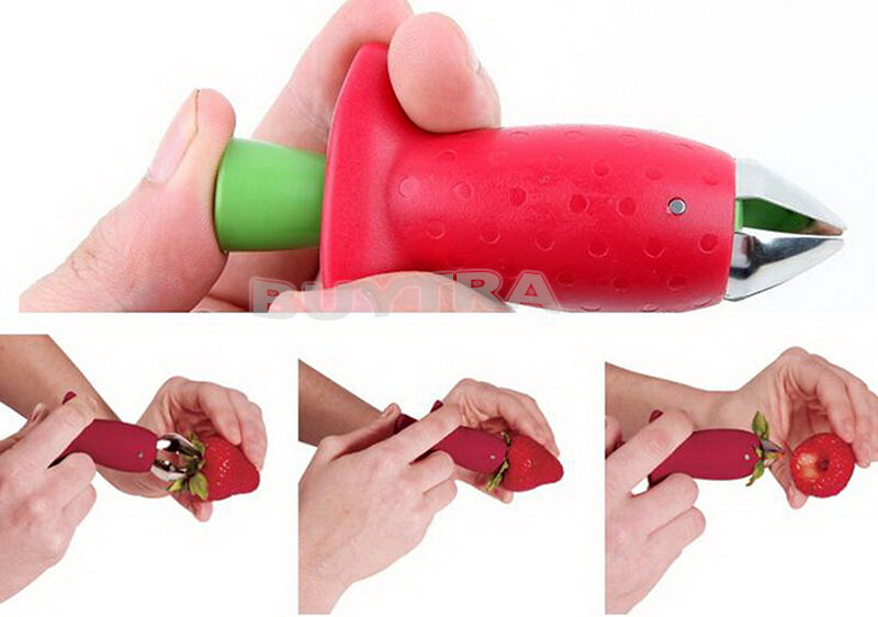 Tomato Strawberry’Stem Leaves Hullers Remover Removal Fruit Corer Kitchen.l8