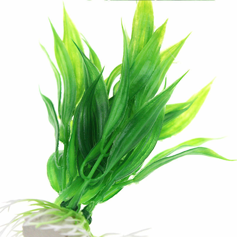 Fab Plastique Vert Eau Plante Herbe Pelouse Aquarium Paysage DÃ©cor Maison