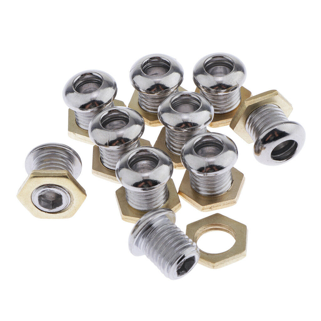 10pcs Drum Air Vent with Gasket Bass Tom Snare Drum Parts Accessories