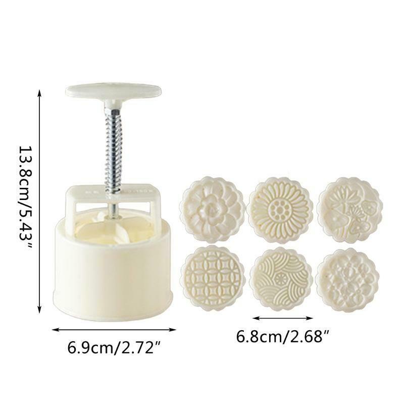 Hand-Pressure Moon Cake Mould Mid Autumn Festival Bath Bombs Food-Grade Plastic