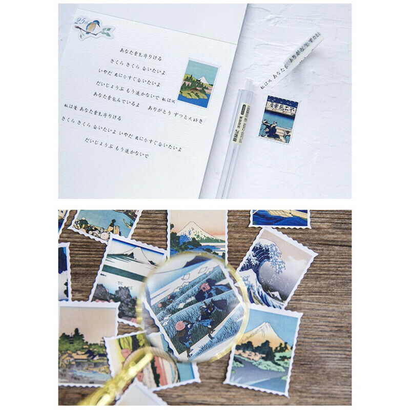 45pcs/pack Creative Japanese Prints Decorative Stationery Stickers DIY Diary TH