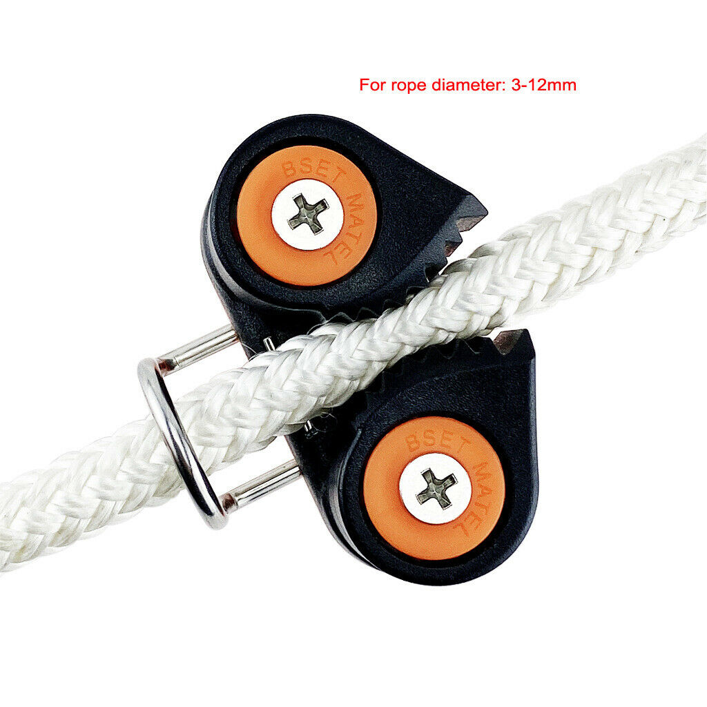 2 Row Ball Bearing Sailboat Cam Cleat with Leading Ring Sailing Hardware