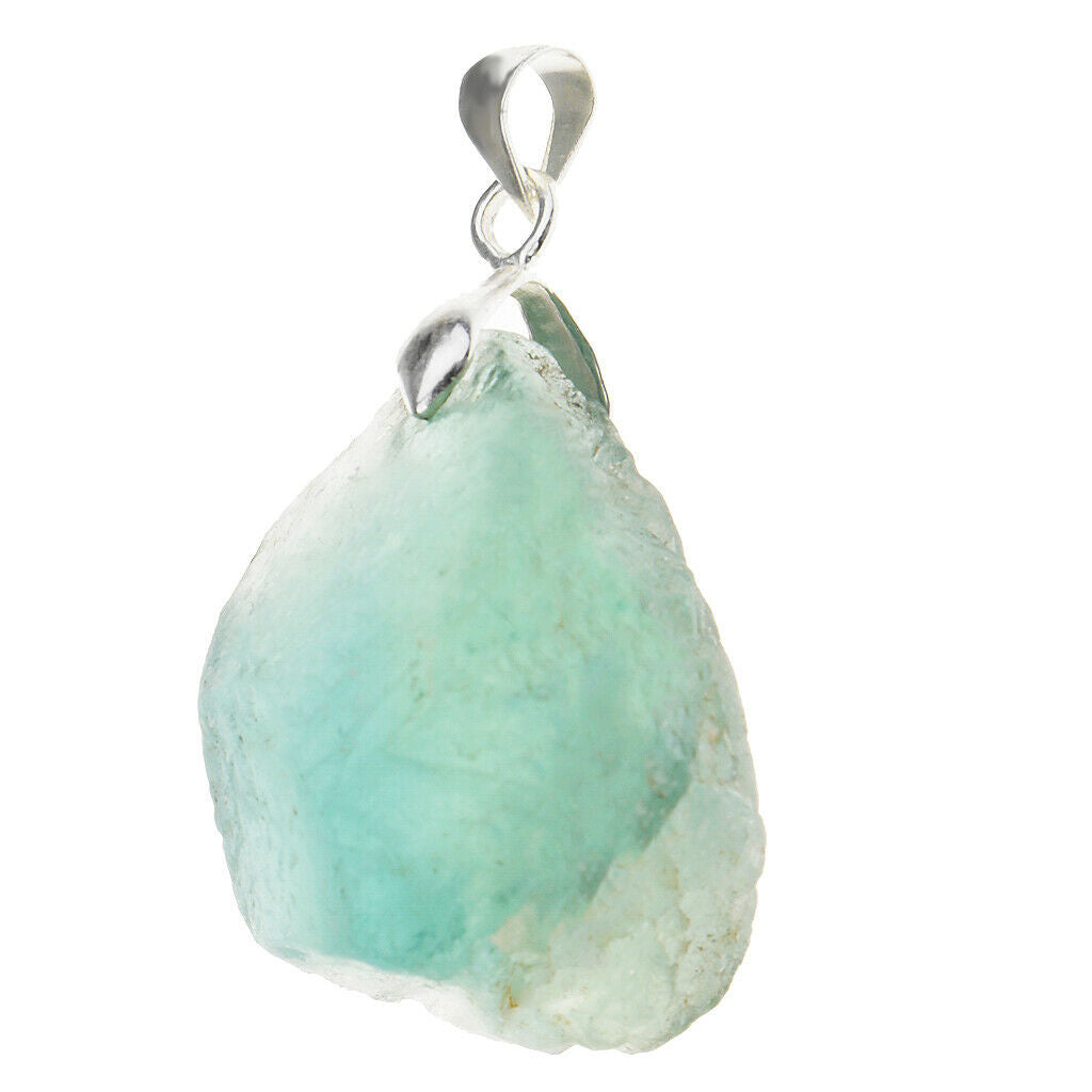 Green Blue Fluorite Pendant Crystal Pendant Blessing Lucky Pendant Girl Gift