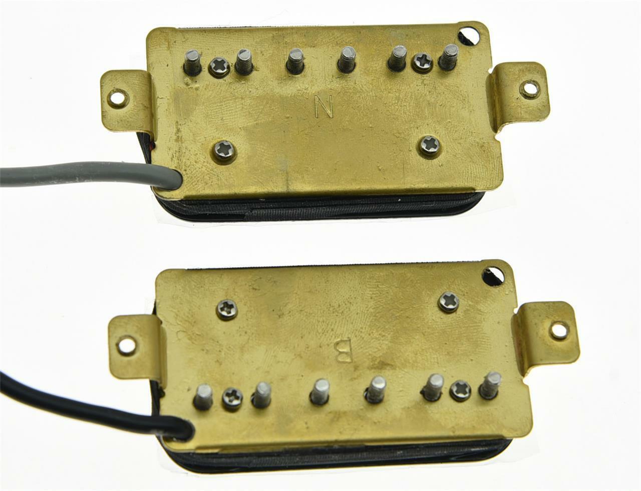 Set of 2 Black Alnico V Guitar Humbucker Neck&Bridge Pickup Power Sound Pickups