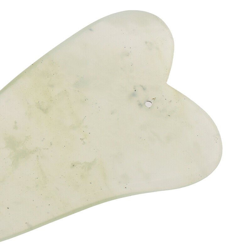 1 Pcs Gua Sha Natural Jade Stone Crystal Bodys Massager Board Scraper Pla.l8
