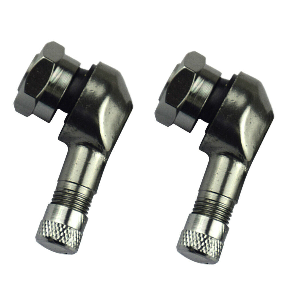 Motorcycle CNC Aluminum 11.3mm Tire Wheel Stem Valve 90 Degree Angled 4 in 2