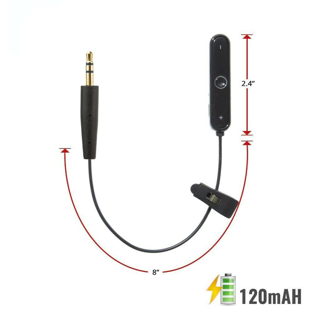 Wireless Bluetooth Converter Cable for Bose SoundTrue On Ear Headphones Aux Wire