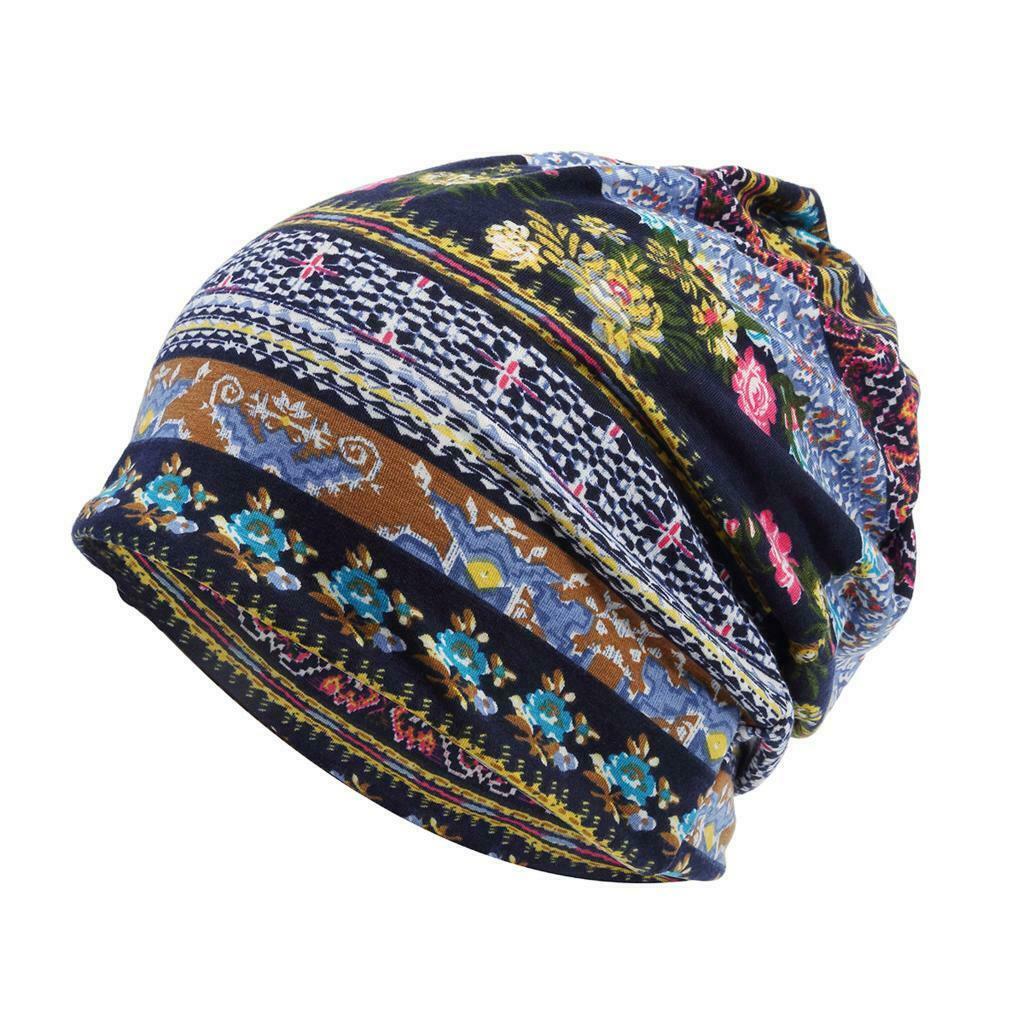 2PCS Womens Slouchy Stretchy Beanie Hat Chemo Head Wrap Scarf Sleep Hat