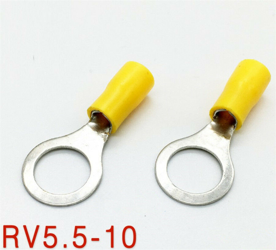 120Pcs Assorted Auto Electrical Wiring Connectors Insulated Ring Crimp Terminals