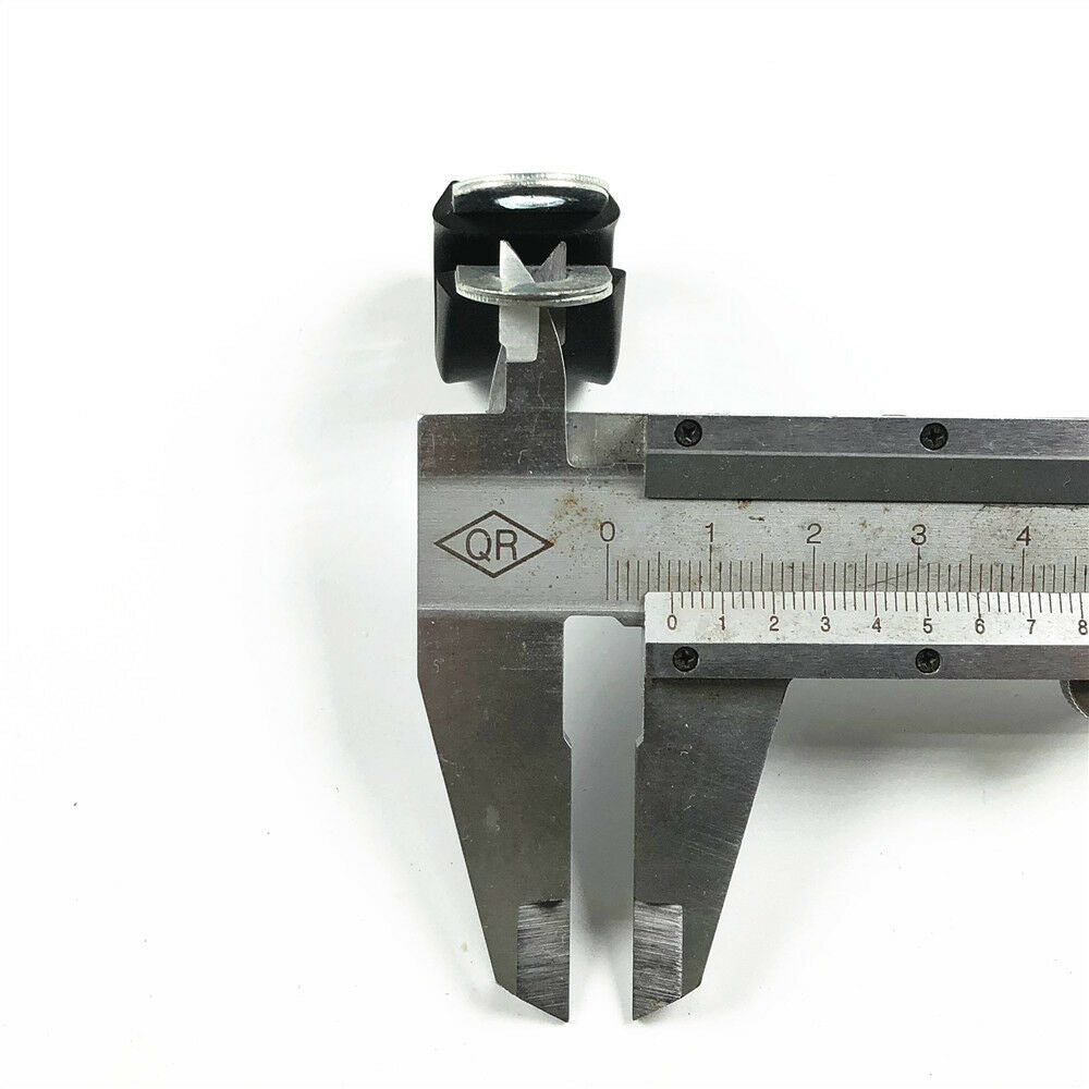 Lot10 10mm 3/8" Zinc Plated Rubber R Shaped Cushion Cable Wire Fuel Clamps Clips