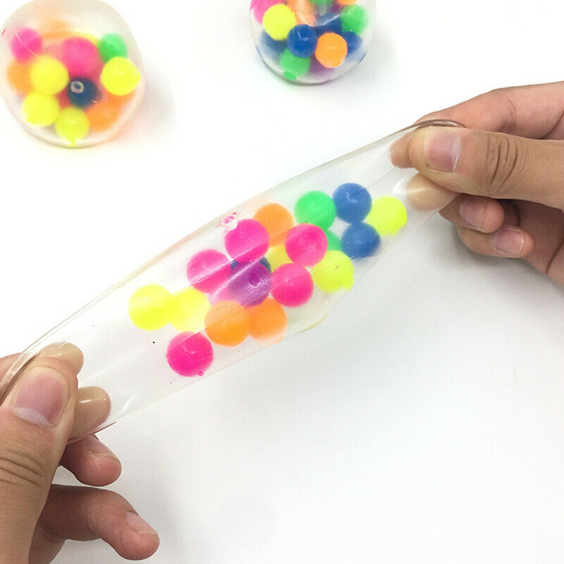 Colorful Beads Fun Squeeze Ball To Relieve Anxiety And Pressure Fingertip  GfBU