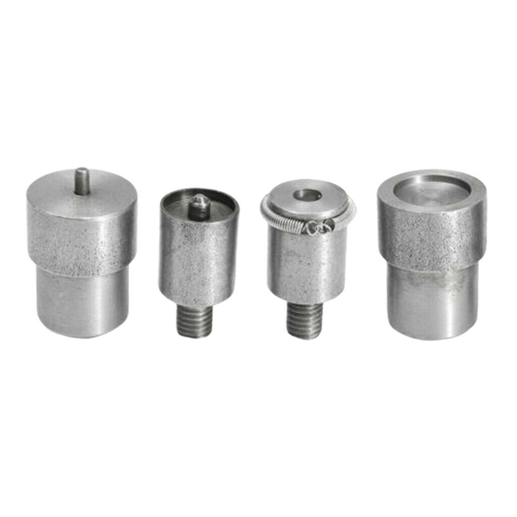 4 Pieces Snap Buttons Dies Mold for Hand Machine Various Spare Accs Set
