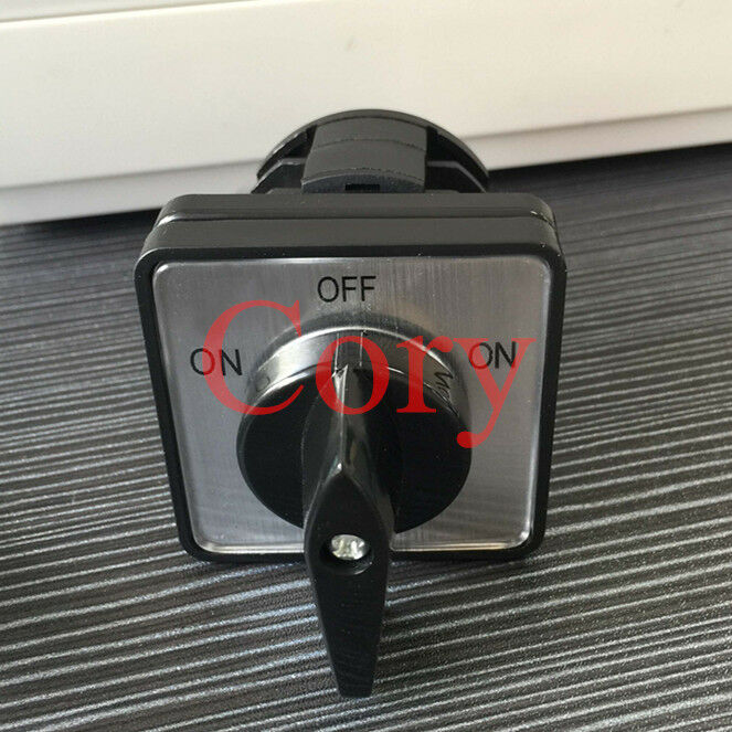 1PCS Rotary Changeover Switch ON-OFF-ON 3 Position 10 screw Terminals 220V 2.2kw