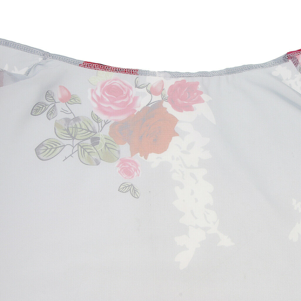Summer Floral Prints Chiffon Cardigan Kimono Beachwear Top Bikini Cover Up Gray