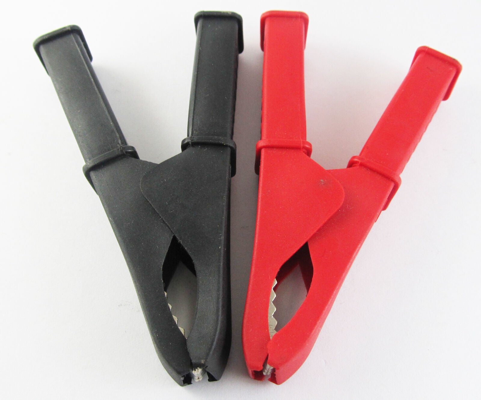 2 pcs High quality Brass Battery Clip Insulated Clamp 100mm 100A Red & Black new