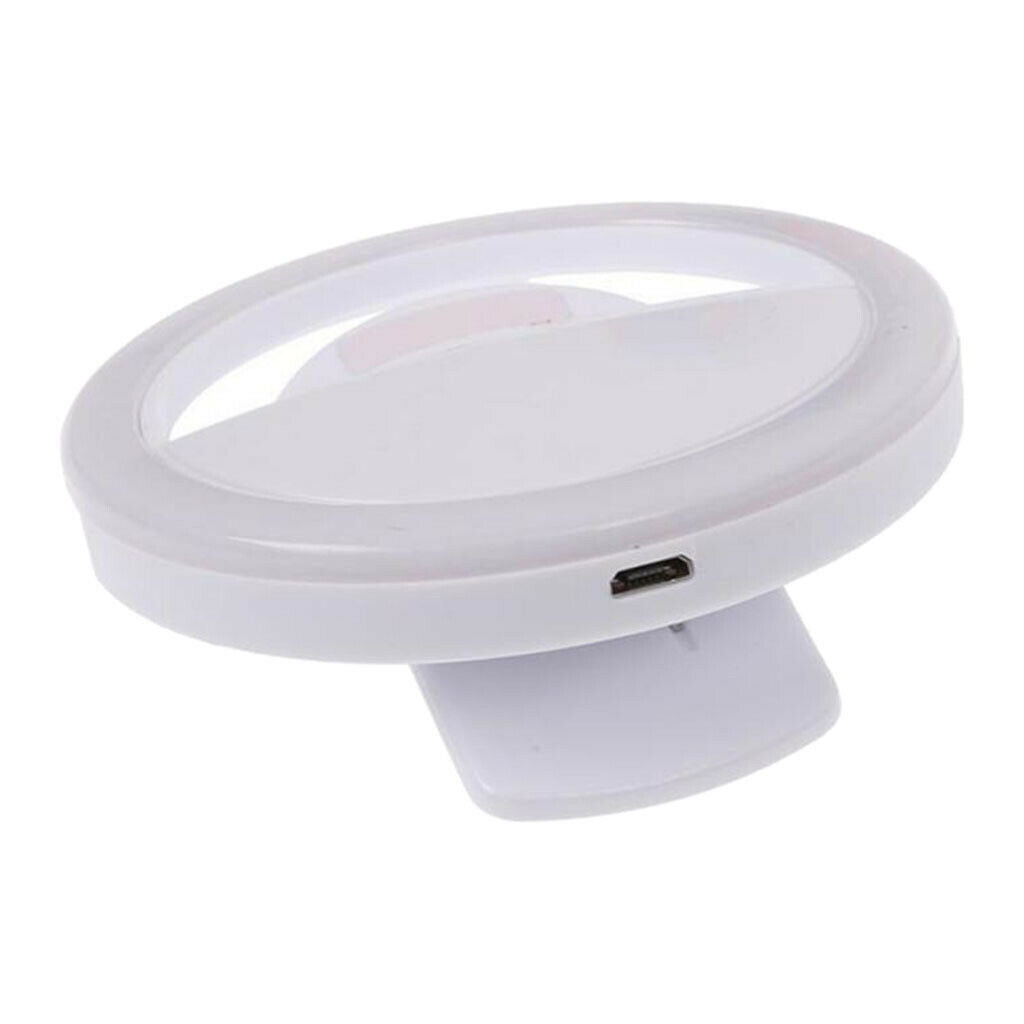 Selfie Ring Light Brightness Adjustable Clip-on Vedio Lights Laptop Camera