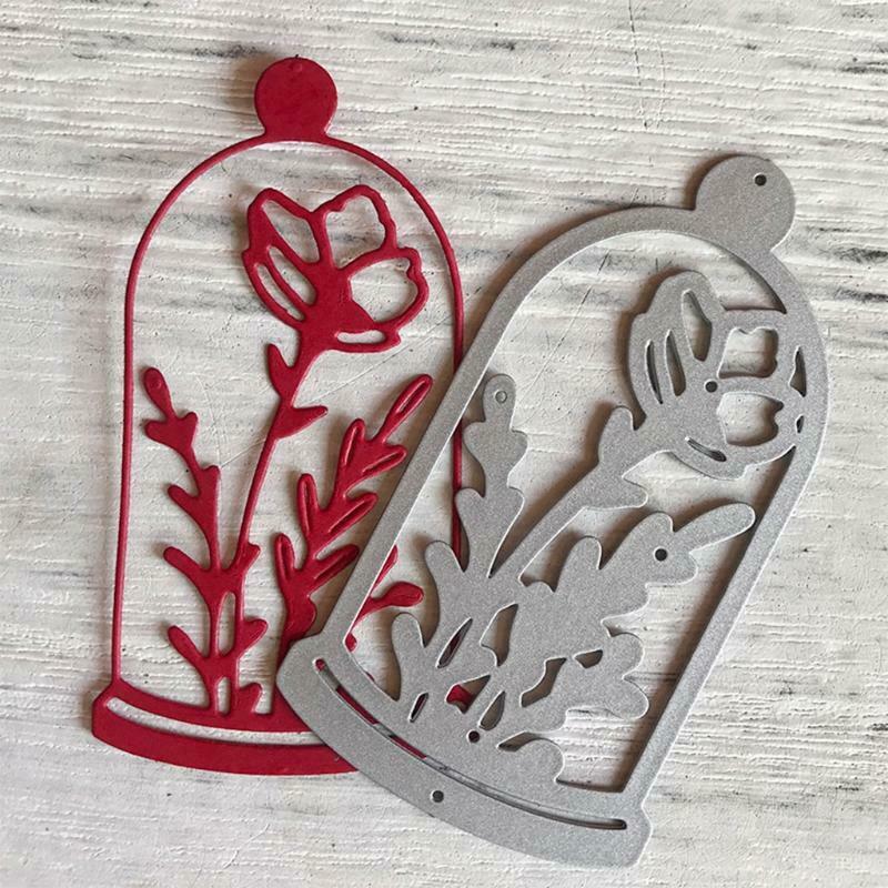 Bottle Flowers Metal Cutting Dies Stencil DIY Scrapbooking Album Paper Card Mold