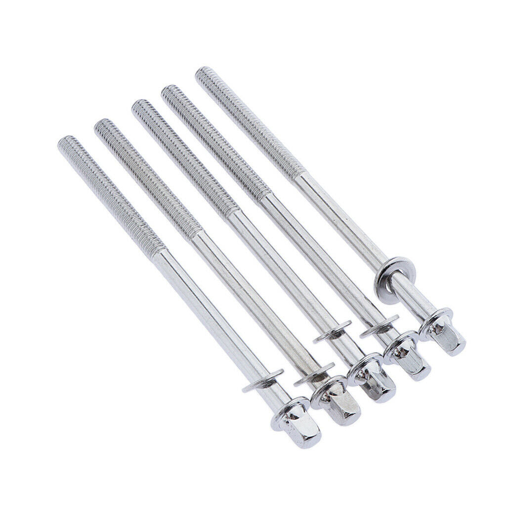 5x NEW 100mm Drum Tension Rods W/ Washers for Tom Drum Build  Parts