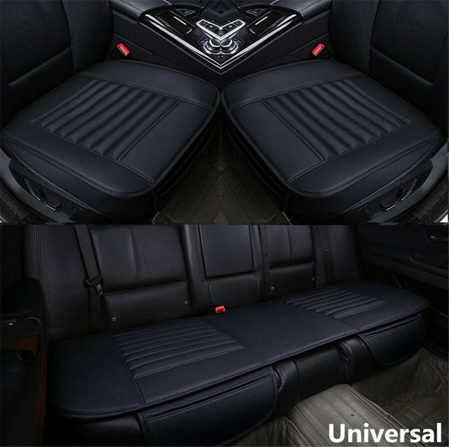 Bamboo Charcoal PU Leather Car Seat Cover Cushion Full Surrounded Breathable Mat