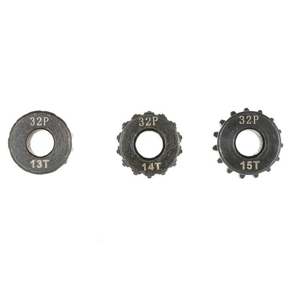 Durable 32DP 5mm 13T-15T Pinion Motor Gear fr 1/8 RC Brushed Brushless Motor