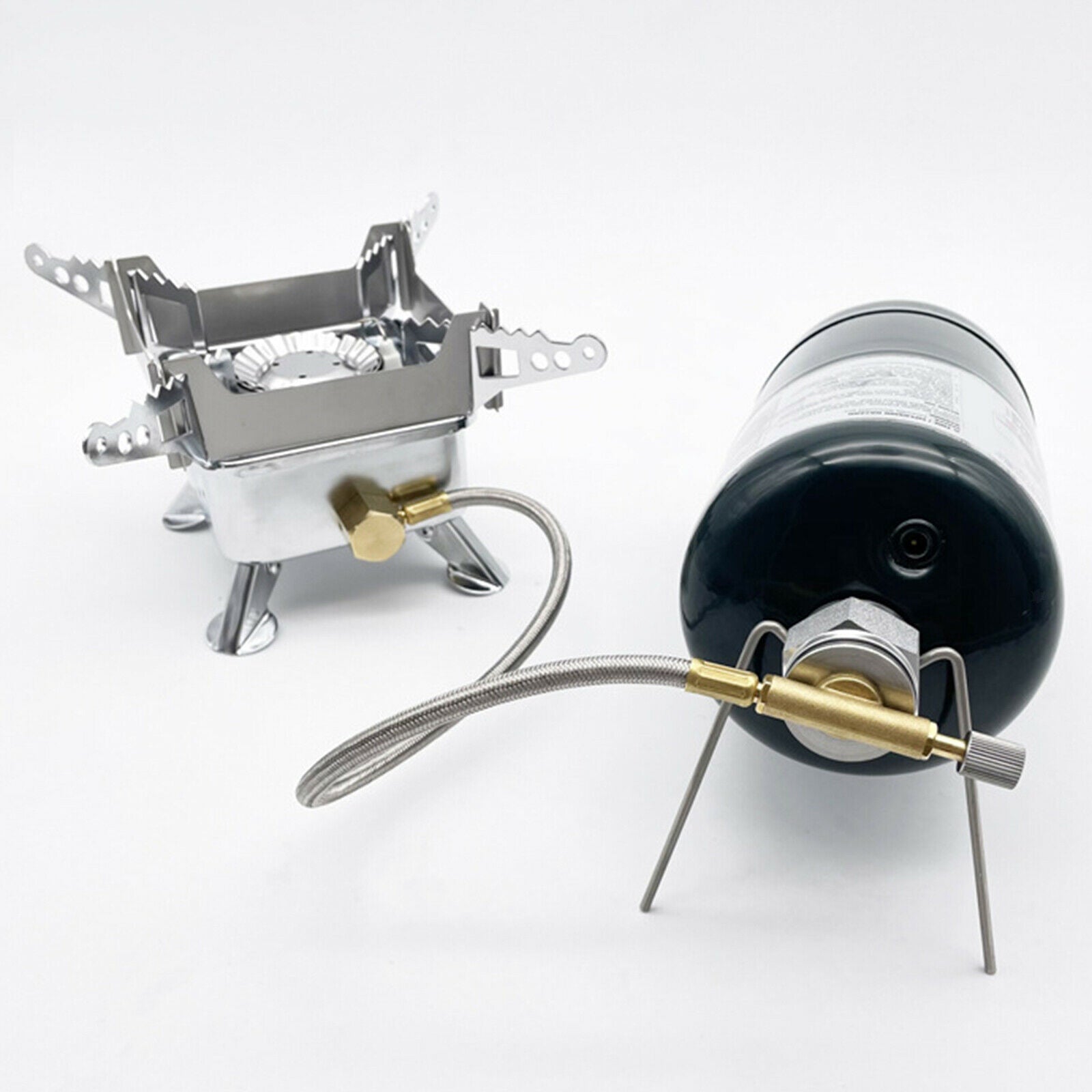 Gas Stove Piezo Ignition Backpacking Propane Butane Burner Picnic Cooker