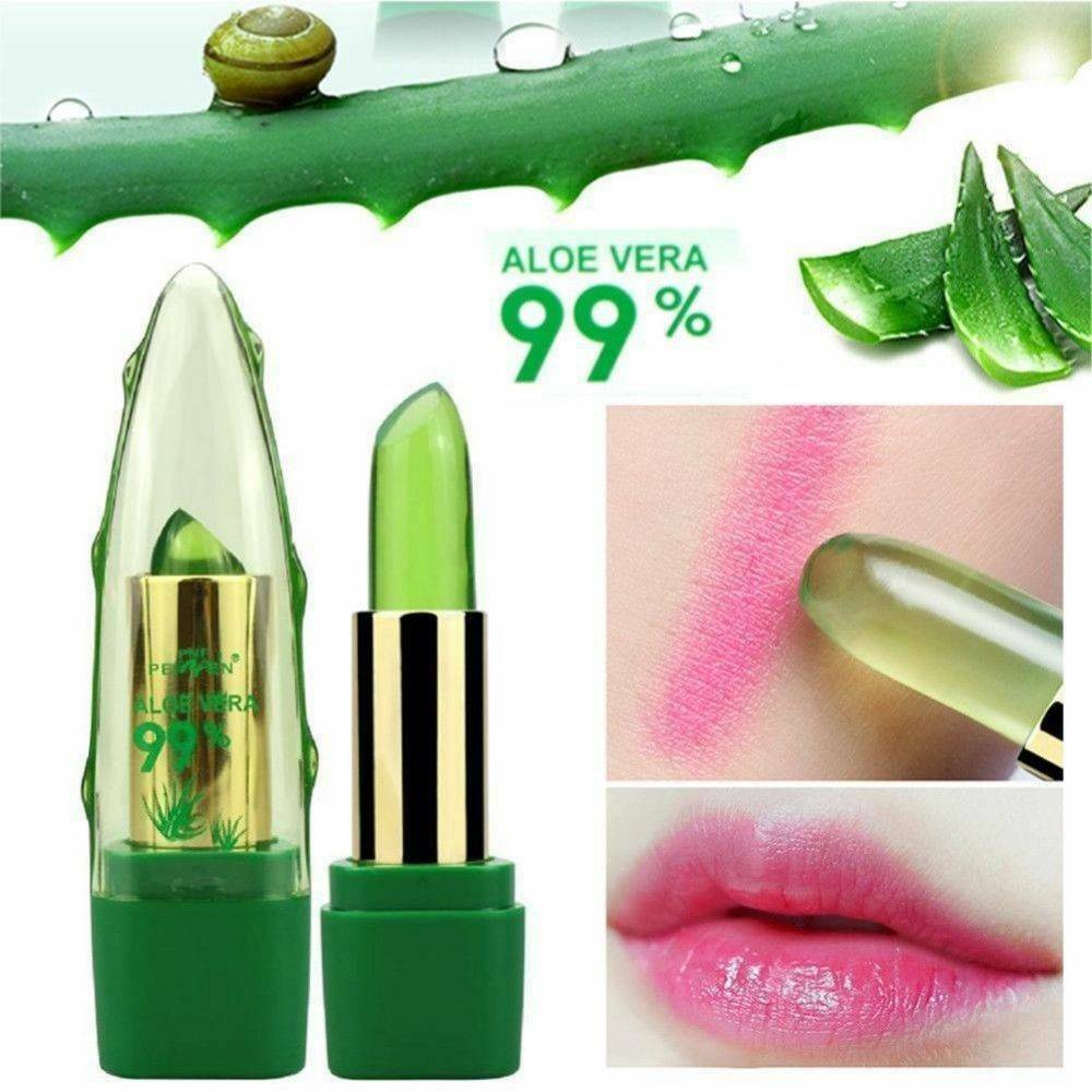 Womens Aloe Vera Lip Color Mood Changing Long Lasting Moisturizing Lipstick AU
