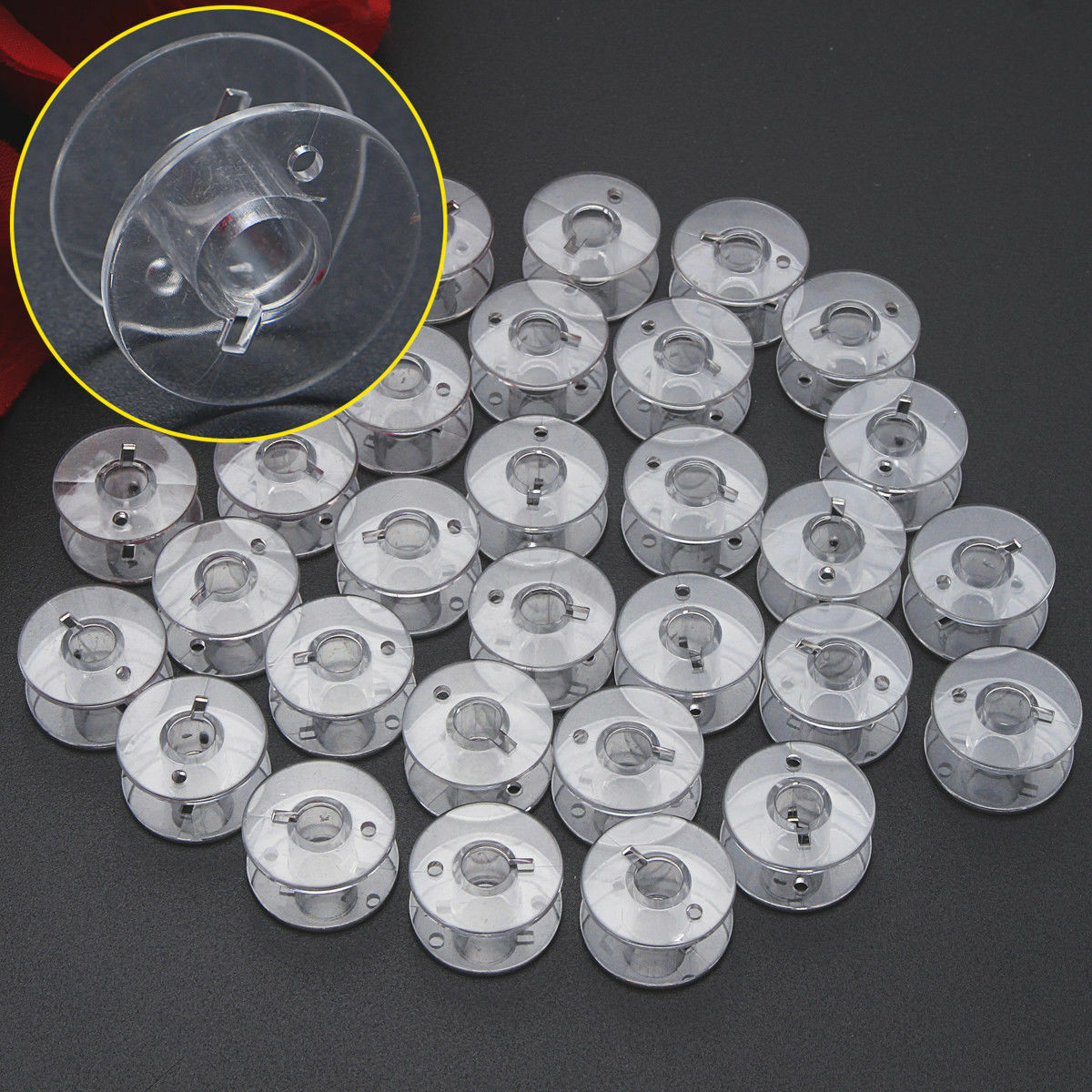 10pcs Plastic Domestic Sewing Machine Empty Bobbins Spool