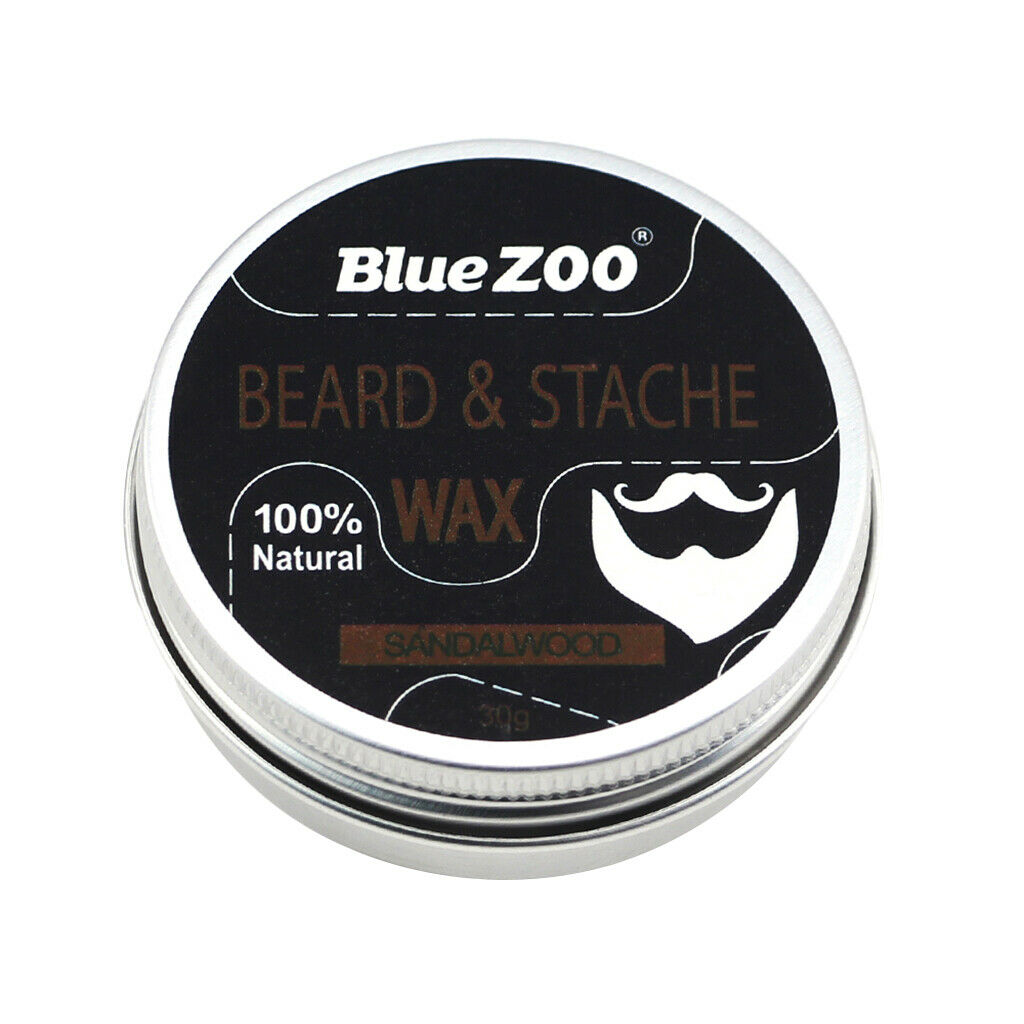 2 Packs Blue Zoo Beard Balm Natural Oil Conditioner Moustache Wax Men Grooming