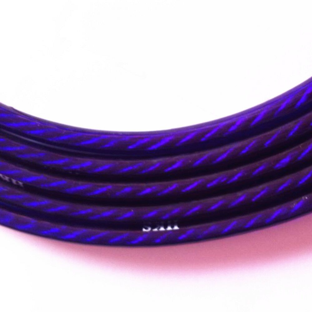 Auto Car Universal Earth Cable System Ground/Grounding Wire Kit 5 Point Purple