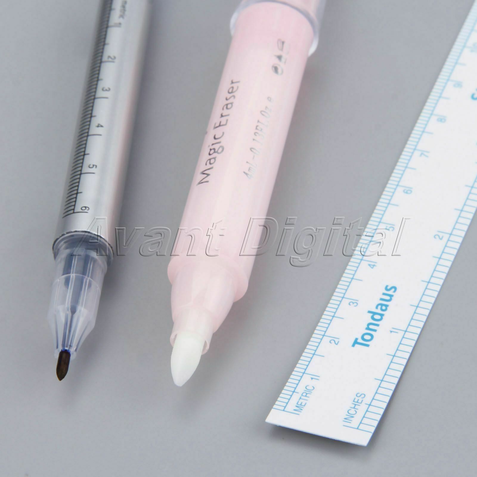 Makeup Tool Tattoo Marking Pen Lip Eyebrow Measuring Ruler Marker Remover Pen