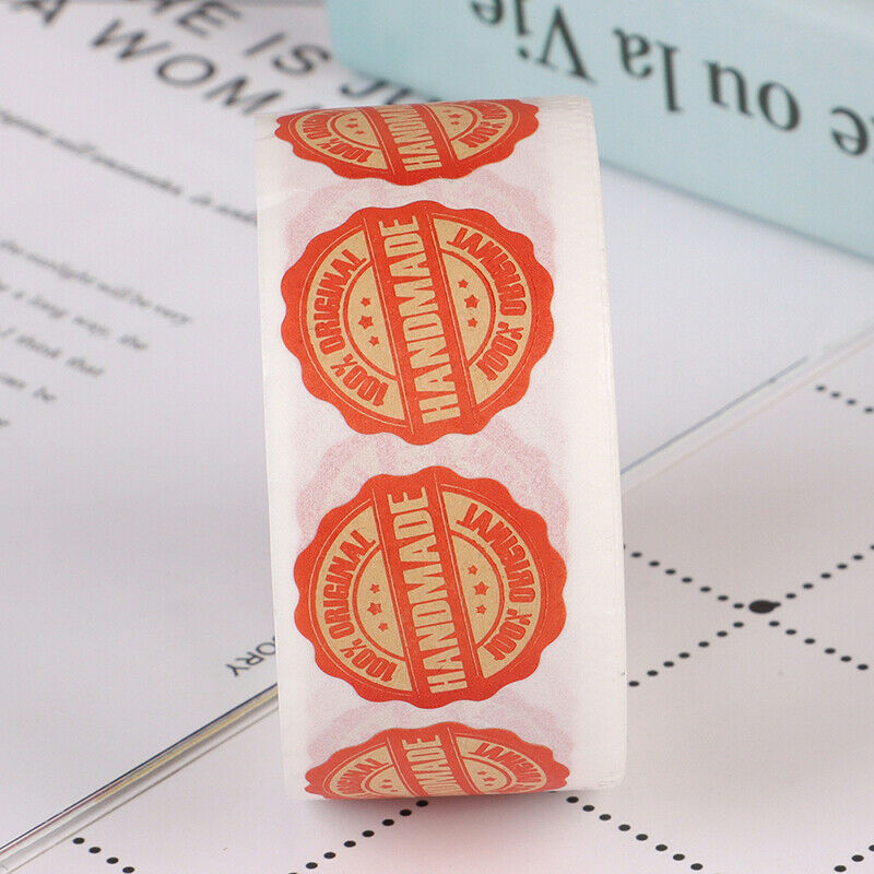 500pcs/roll Handmade Stickers for seal labels gift Packaging Stickers Bir.l8