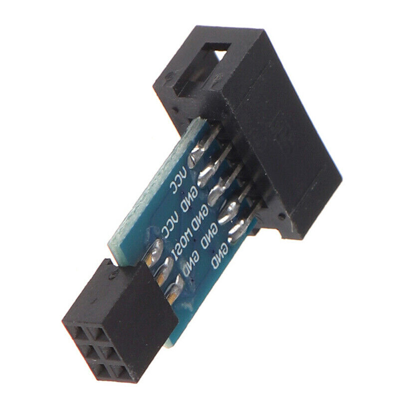 1Pc 10Pin To 6Pin Adapter Board For AVRISP USBASP STK500 Interface Conver ^PE WF
