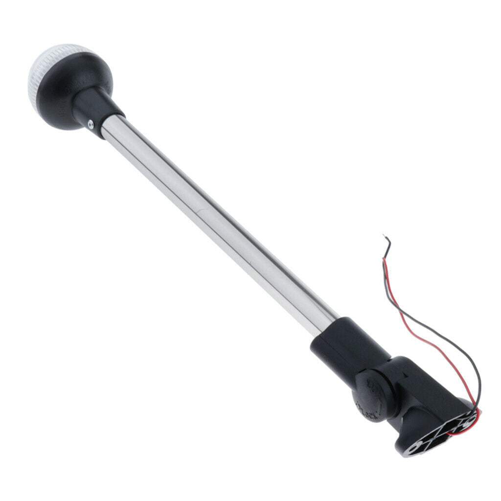 396mm/16" Marine ALL Round LED Navigation Stern Lights 12 V White Pole Lamp
