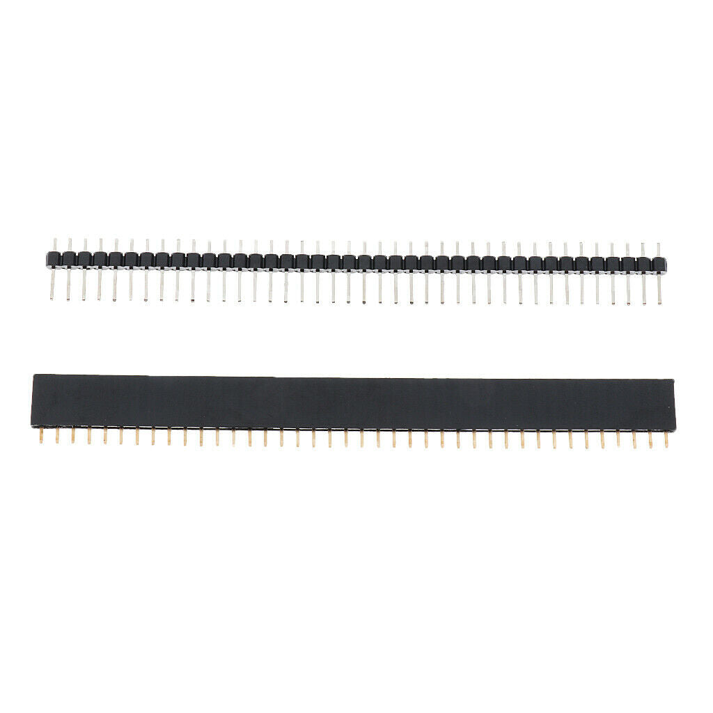 10 Pairs 40Pins 2.54mm Single Row Male Female Pin PCB Header Wire Connectors