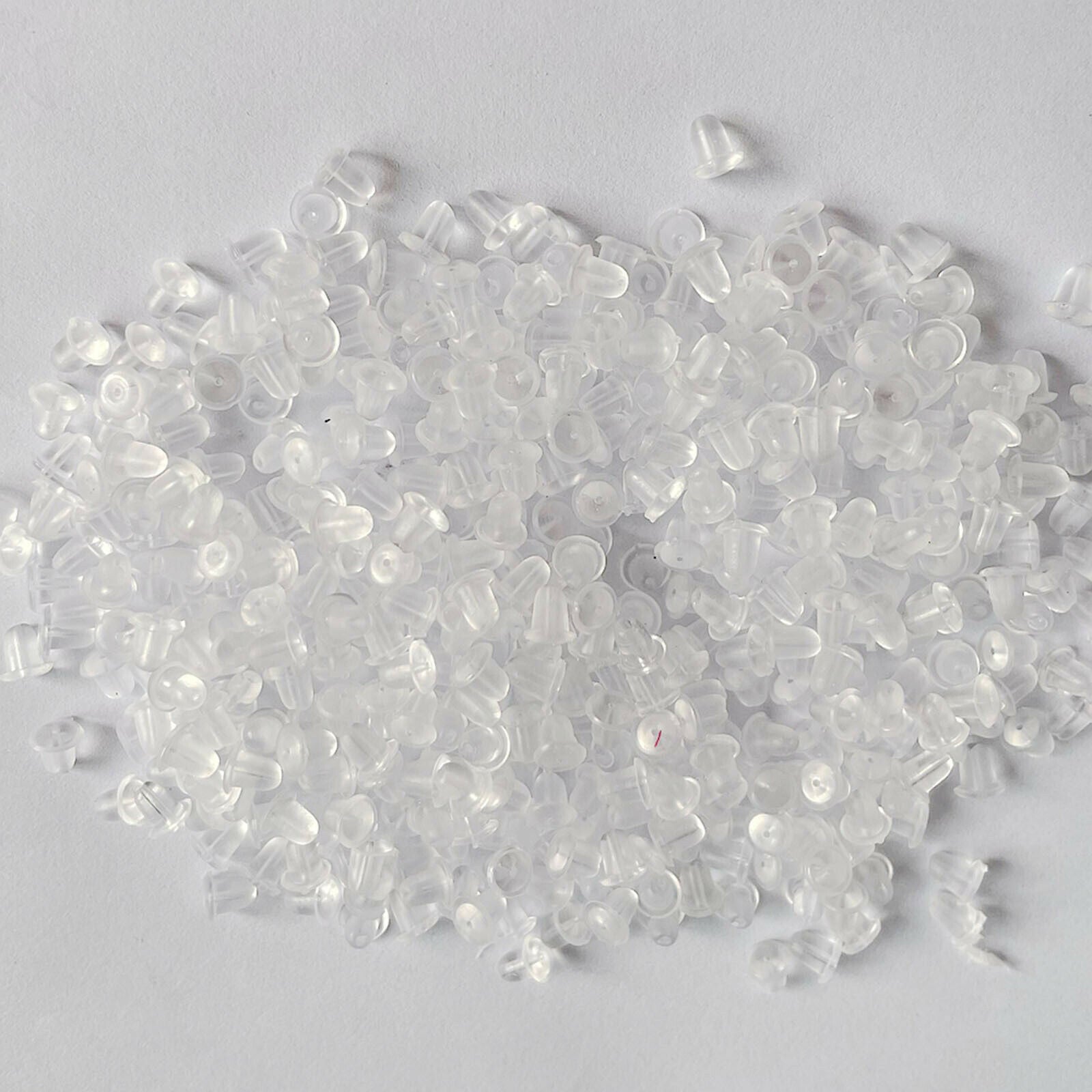 1000x Silicone Earring Backs Clear Safety Back Sleeves Nuts Replacement