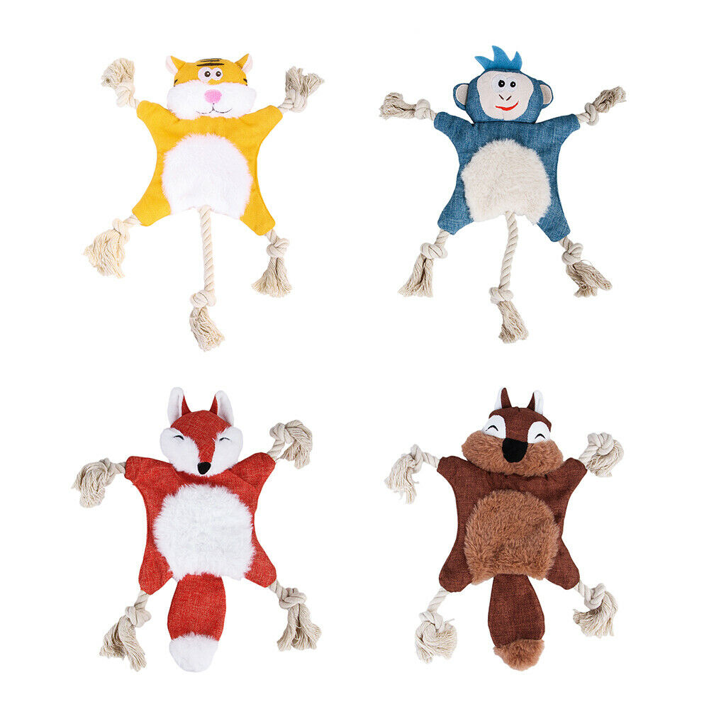 Chew Teeth Cleaning Sound Play Bite Toys For Medium Large Dogs Puppy Foxes