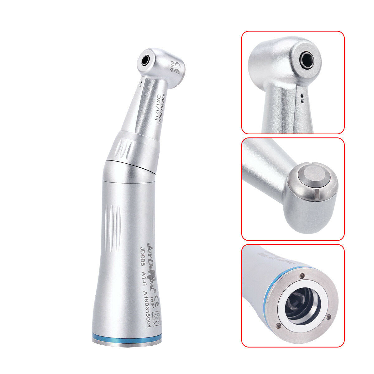 5 X NSK Style Dental Low Speed Contra Angle Handpiece Push Button Internal Water