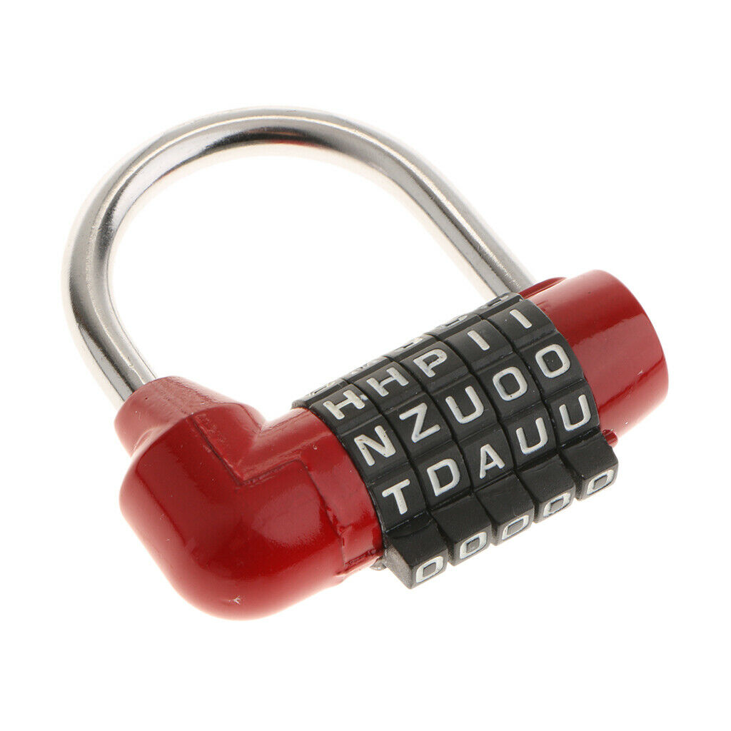 2 Pieces Letters Combination Lock Resettable Padlock for Toolboxes Suitcases