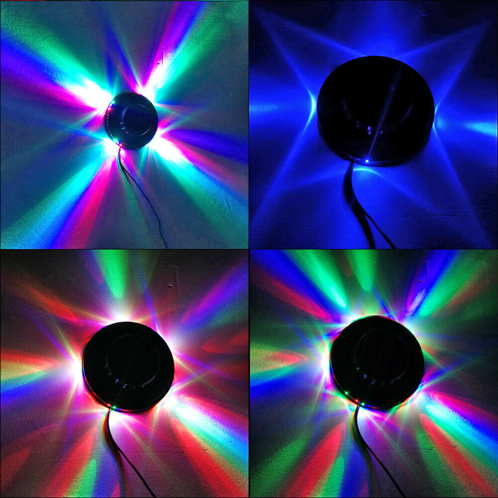 5W USB RGB Sound Activated Rotating Disco Lights LED Ball Party Stage Lamp