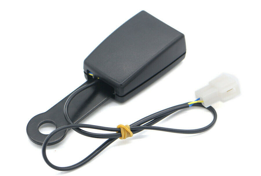 130MM 13mm Camlock Car Front Seat Belt Buckle Padding Socket Plug Connecto+Cable