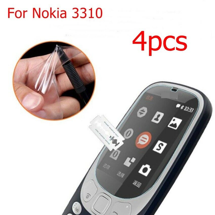 4pcs/pack Screen Protector Guard TPU Soft Protective Films for Nokia 3310