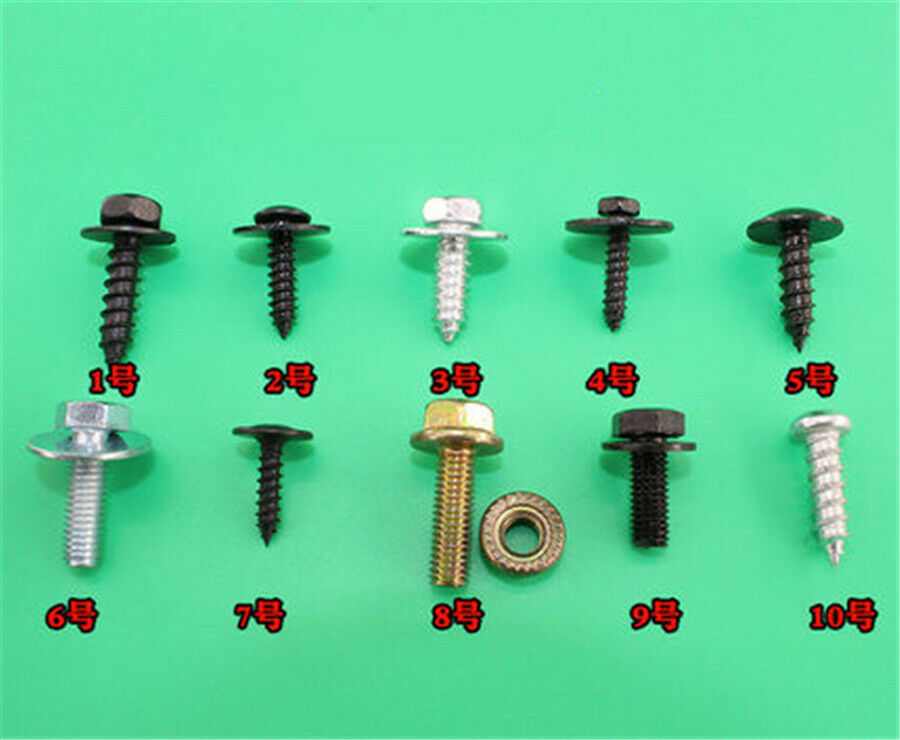 220Pcs Mixed Car Fender Screws M4 M5 M6 Rivet Fastener cross self tapping Screws