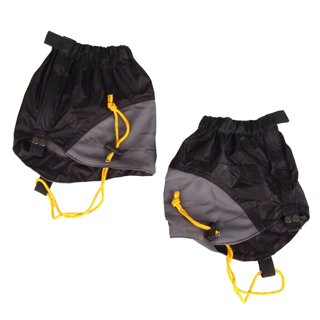 Outdoor Hiking Walking Hunting Climb Waterproof Gaiters Legging Leg Cover Black