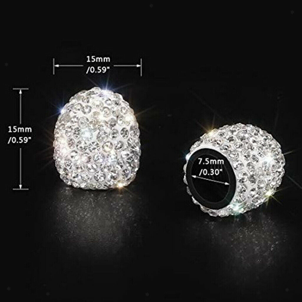 4pc Valve Tire Stem Caps Bling Pink Air   Cover For Car Wheel Diamond