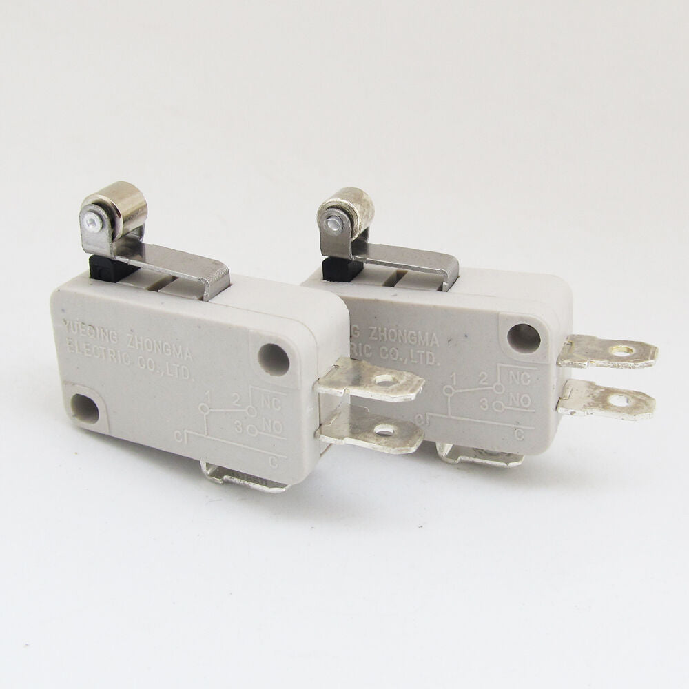 1pc Grey Micro Switch Metal Roller Lever Limit N.O/N.C Switch 28x16mmx10mm 15A
