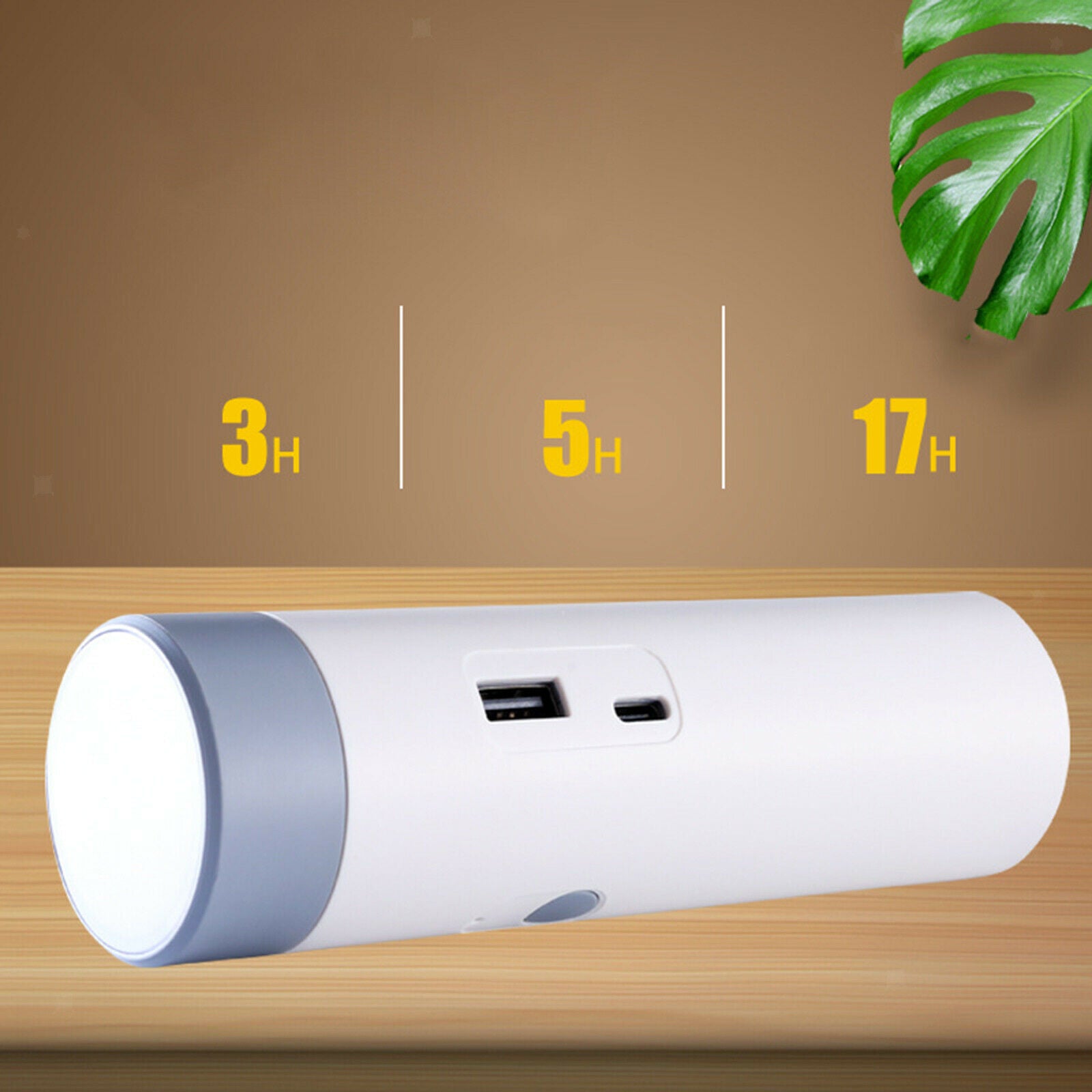 Modern Table Lamp Portable Night Light Dimmable Bedside 6500K Decoration