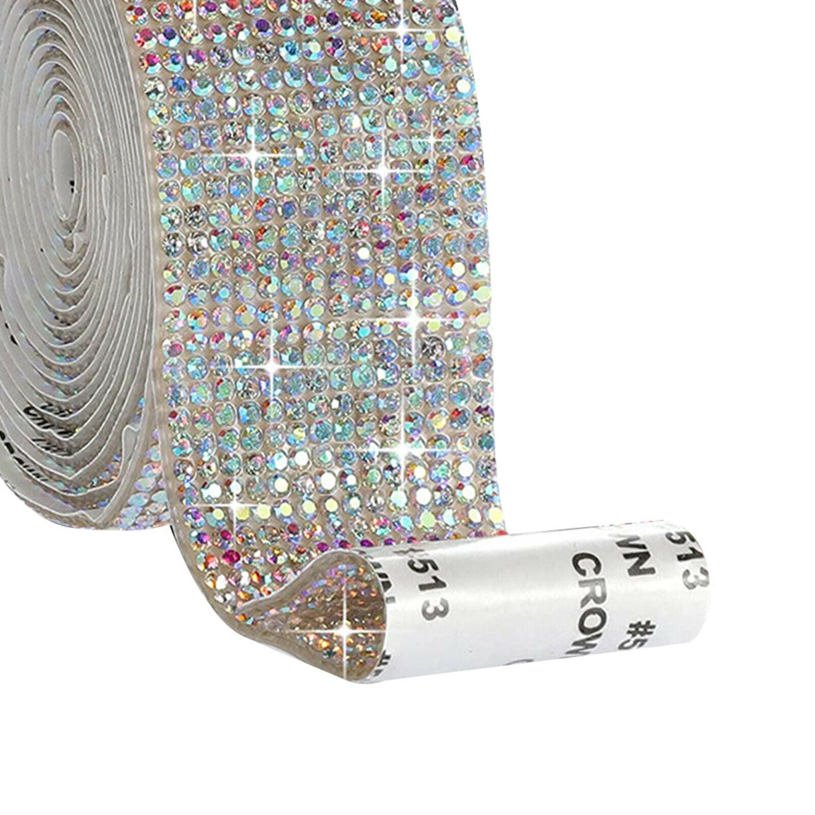 Self-Adhesive Diamond Ribbons Decoration Car Scrapbooking Multicolor 2.7cm