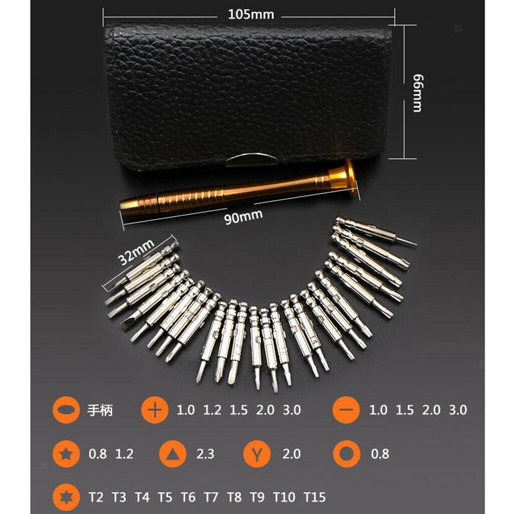 Multifunctional Opening Repair Tool Kit 25 In 1 Precision Screwdriver