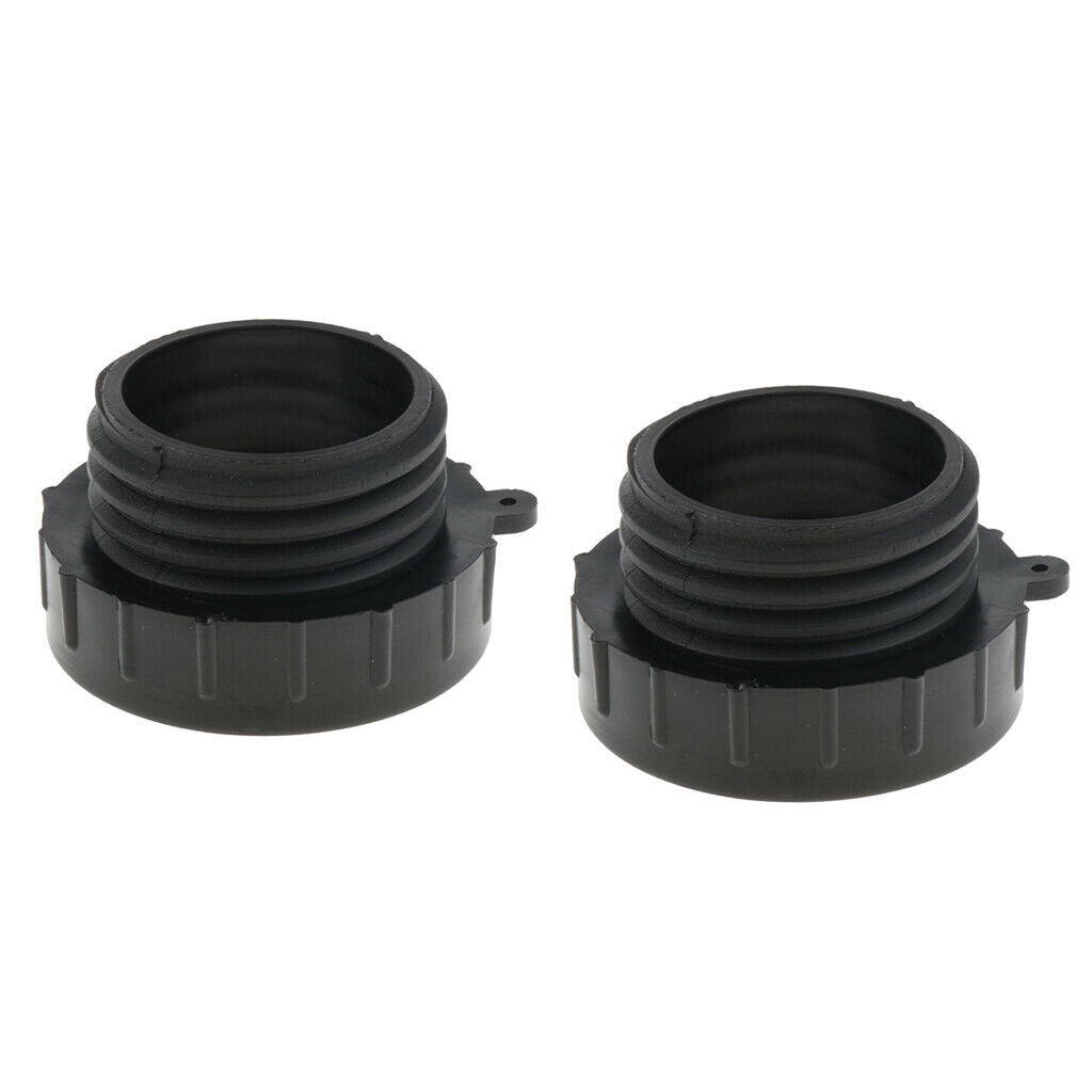 2Pcs 2Inch Solid IBC Fine Threads Drain Adapter Valve Adapter Connector